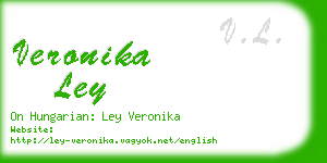 veronika ley business card